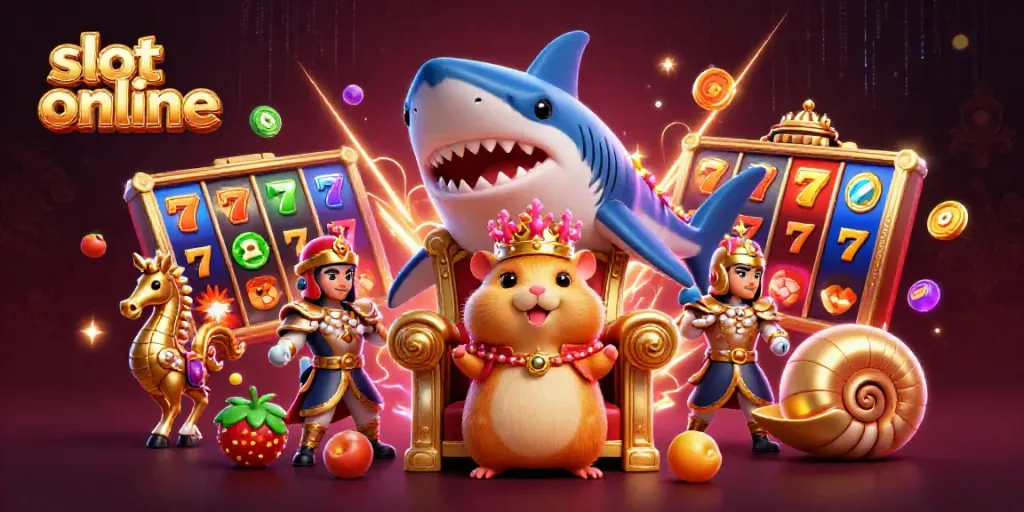 Experience thrilling slot online gameplay with animated characters and vivid casino elements!