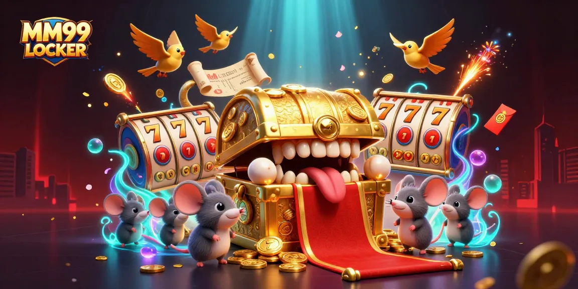 Engage in exciting jackpots with MM99 LOCKER featuring a treasure chest luring adventurer mice!